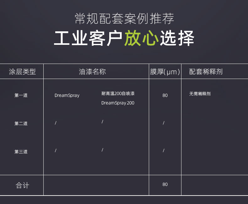 有機硅耐高溫200度自噴漆