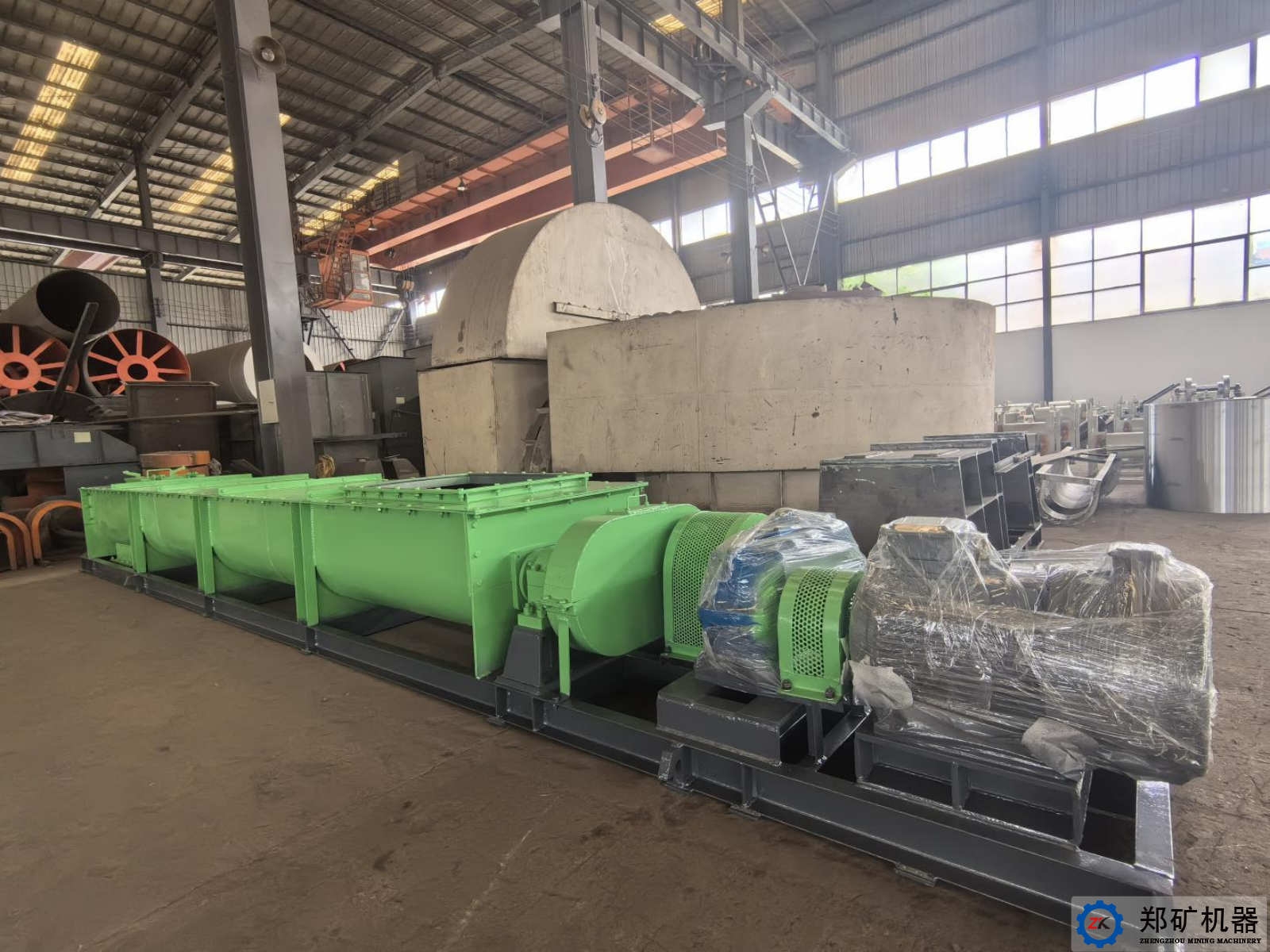 熱烈祝賀寧波ZJ400×5m雙軸攪拌機設(shè)備交貨完成！